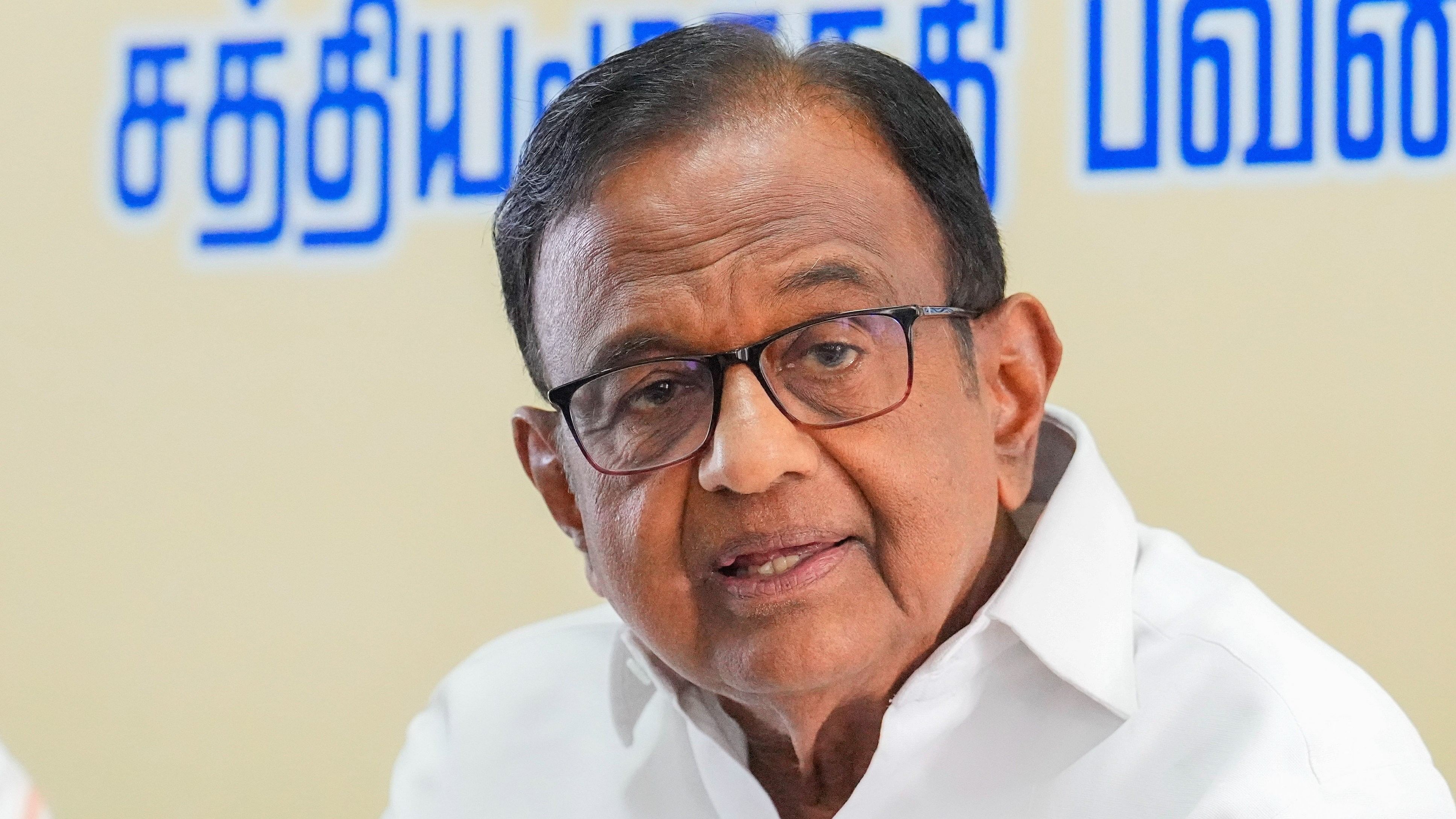 <div class="paragraphs"><p>Congress leader P Chidambaram</p></div>